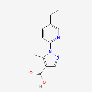 1-(5-Ethylpyridin-2-yl)-5-methyl-1H-pyrazole-4-carboxylic acid