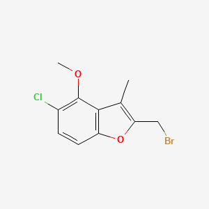 2-Bromomethyl-5-chloro-4-methoxy-3-methyl benzofuran