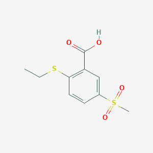 2-Ethylsulfanyl-5-methanesulfonyl-benzoic acid