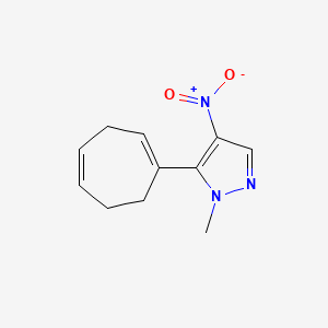 5-((1E,4Z)-cyclohepta-1,4-dienyl)-1-methyl-4-nitro-1H-pyrazole