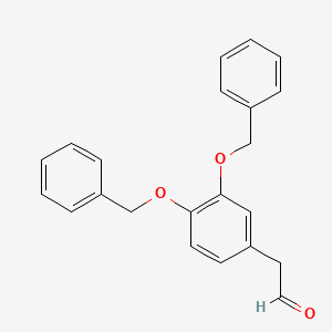molecular formula C22H20O3 B8392837 [3,4-Bis(benzyloxy)phenyl]acetaldehyde 