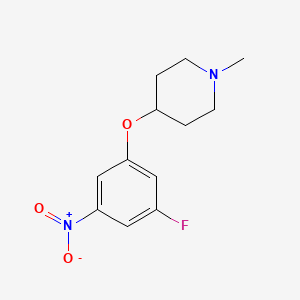 4-(3-Fluoro-5-nitro-phenoxy)-1-methyl-piperidine