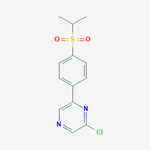 2-Chloro-6-(4-(isopropylsulfonyl)phenyl)pyrazine