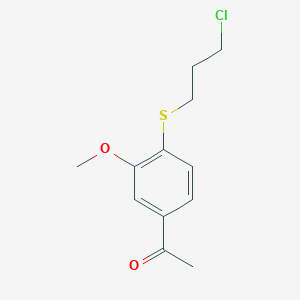 1-[4-((3-Chloropropyl)thio]-3-methoxyphenyl]ethanone