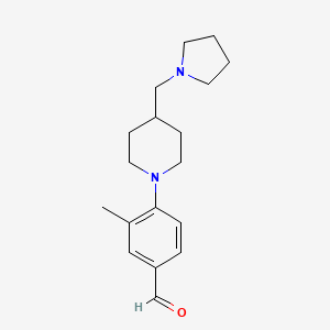 3-Methyl-4-(4-pyrrolidin-1-ylmethyl-piperidin-1-yl)-benzaldehyde