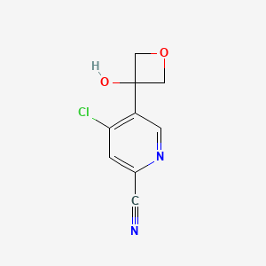 4-Chloro-5-(3-hydroxyoxetan-3-yl)picolinonitrile