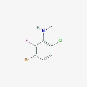 molecular formula C7H6BrClFN B8392998 N-(3-bromo-6-chloro-2-fluorophenyl)-N-methylamine CAS No. 943833-05-4