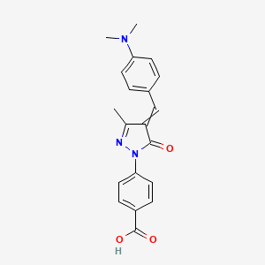 1-(4-Carboxyphenyl)-4-(4-dimethylaminobenzylidene)-3-methyl-2-pyrazolin-5-one