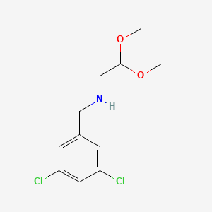 N-[(3,5-dichlorophenyl)methyl]-2,2-bis(methyloxy)ethanamine