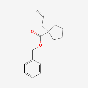 1-Allyl-cyclopentanecarboxylic acid benzyl ester