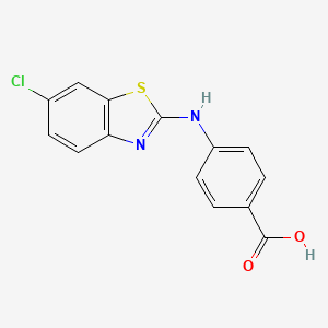 4-(6-Chlorobenzo[d]thiazol-2-ylamino)benzoic acid