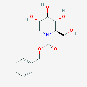 molecular formula C14H19NO6 B8393125 benzyl (2R,3R,4R,5S)-3,4,5-trihydroxy-2-(hydroxymethyl)piperidine-1-carboxylate 