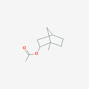 molecular formula C10H16O2 B8393238 Bicyclo[2.2.1]heptan-2-ol, 1-methyl-, acetate 