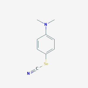 molecular formula C9H10N2Se B083935 Selenocyanic acid, 4-(dimethylamino)phenyl ester CAS No. 10272-02-3