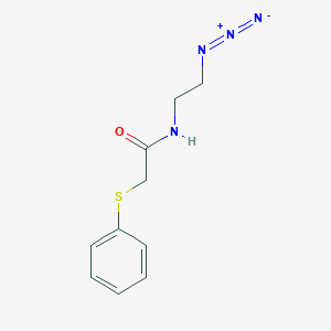 molecular formula C10H12N4OS B8393692 N-(2-azidoethyl)-2-(phenylthio)acetamide 