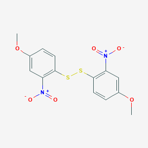 molecular formula C14H12N2O6S2 B083938 Bis(2-nitro-4-methoxyphenyl)disulfide CAS No. 14371-84-7