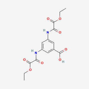 molecular formula C15H16N2O8 B8394012 3,5-Bis{[ethoxy(oxo)acetyl]amino}benzoic acid 