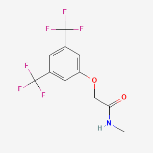 molecular formula C11H9F6NO2 B8394019 N-methyl 2-[3,5-bis(trifluoromethyl)phenoxy]acetamide 