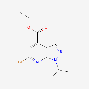 ethyl 6-bromo-1-isopropyl-1H-pyrazolo[3,4-b]pyridine-4-carboxylate