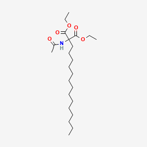 molecular formula C23H43NO5 B8394176 Diethyl 2-acetamido-2-tetradecylmalonate 