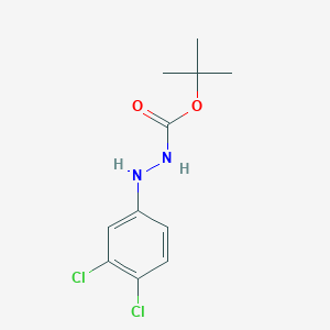 molecular formula C11H14Cl2N2O2 B8394217 Tert-butyl 2-(3,4-dichlorophenyl)hydrazinecarboxylate 