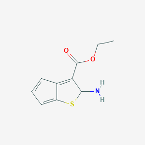 molecular formula C10H11NO2S B8394252 ethyl 2-azanyl-2H-cyclopenta[b]thiophene-3-carboxylate 