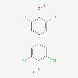 molecular formula C12H6Cl4O2 B083945 3,3',5,5'-四氯-4,4'-联苯二酚 CAS No. 13049-13-3