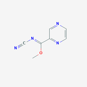 Methyl N-cyanopyrazinecarboximidate