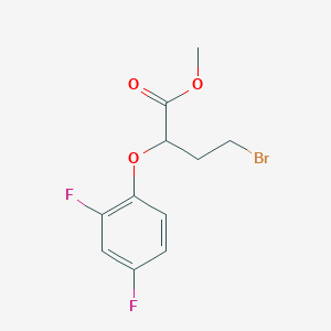 4-Bromo-2-(2,4-difluoro-phenoxy)-butyric acid methyl ester