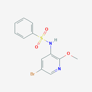 N-(5-bromo-2-methoxypyridin-3-yl)benzenesulfonamide