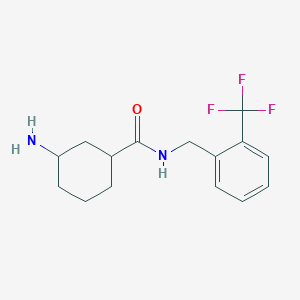 3-amino-N-(2-(trifluoromethyl)benzyl)cyclohexanecarboxamide