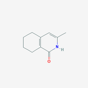 molecular formula C10H13NO B8394572 3-Methyl-5,6,7,8-tetrahydro-2H-isoquinolin-1-one 