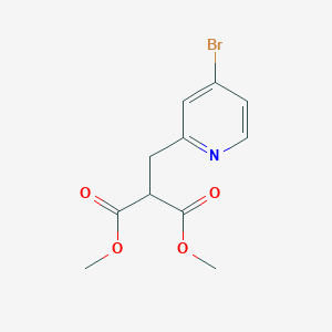 molecular formula C11H12BrNO4 B8394601 2-(4-Bromo-pyridin-2-ylmethyl)-malonic acid dimethyl ester 