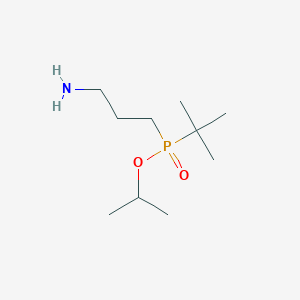 molecular formula C10H24NO2P B8394608 Isopropyl 3-aminopropyl(t-butyl)phosphinate 