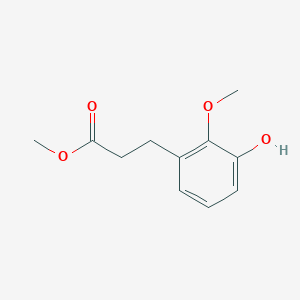 molecular formula C11H14O4 B8394633 Methyl 3-(3-hydroxy-2-methoxyphenyl)propanoate 