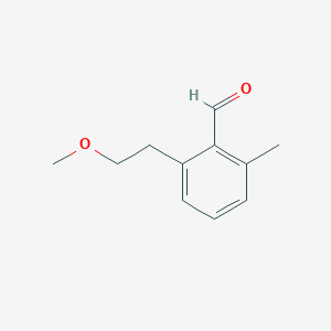 molecular formula C11H14O2 B8394647 2-(2-Methoxyethyl)-6-methylbenzaldehyd 
