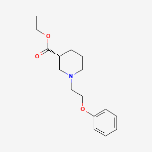 molecular formula C16H23NO3 B8394659 (R)-1-(2-phenoxyethyl)-3-piperidine-carboxylic acid ethyl ester 