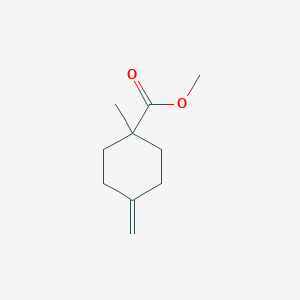 molecular formula C10H16O2 B8394679 Methyl 1-methyl-4-methylene-1-cyclohexanecarboxylate 