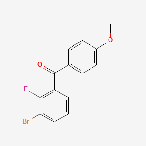 (3-Bromo-2-fluorophenyl)(4-methoxyphenyl)methanone