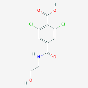 2,6-Dichloro-4-[(2-hydroxyethyl)carbamoyl]benzoic acid