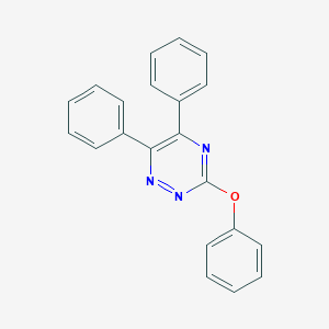 molecular formula C21H15N3O B083952 as-Triazine, 5,6-diphenyl-3-phenoxy- CAS No. 13163-06-9