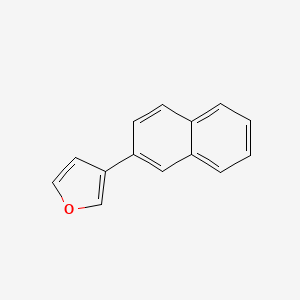 molecular formula C14H10O B8395440 2-(3-Furanyl)naphthalene 