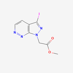 methyl 2-(3-iodo-1H-pyrazolo[3,4-c]pyridazin-1-yl)acetate