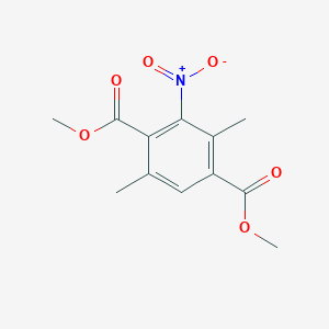 molecular formula C12H13NO6 B8395479 Dimethyl 2,5-dimethyl-3-nitroterephthalate 