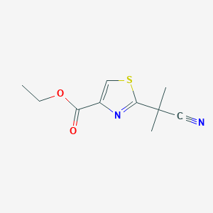 Ethyl 2-(1-cyano-1-methylethyl)-1,3-thiazole-4-carboxylate