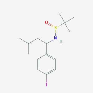 N-(1-(4-iodophenyl)-3-methylbutyl)-2-methylpropane-2-sulfinamide