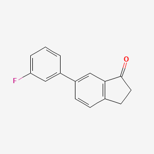 6-(3-fluorophenyl)-2,3-dihydro-1H-inden-1-one
