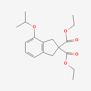 Diethyl 4-(2-propyl)oxyindan-2,2-dicarboxylate