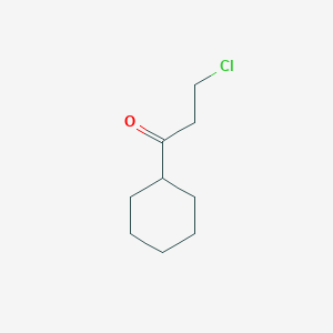 molecular formula C9H15ClO B083957 3-Chloro-1-cyclohexylpropan-1-one CAS No. 13487-73-5