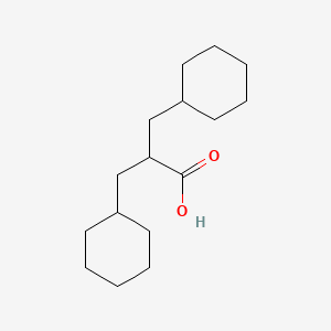 molecular formula C16H28O2 B8395824 Bis-(cyclohexylmethyl)acetic acid 